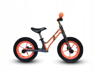Balančný bicykel Gimme Leo 12" čierny, oranžový